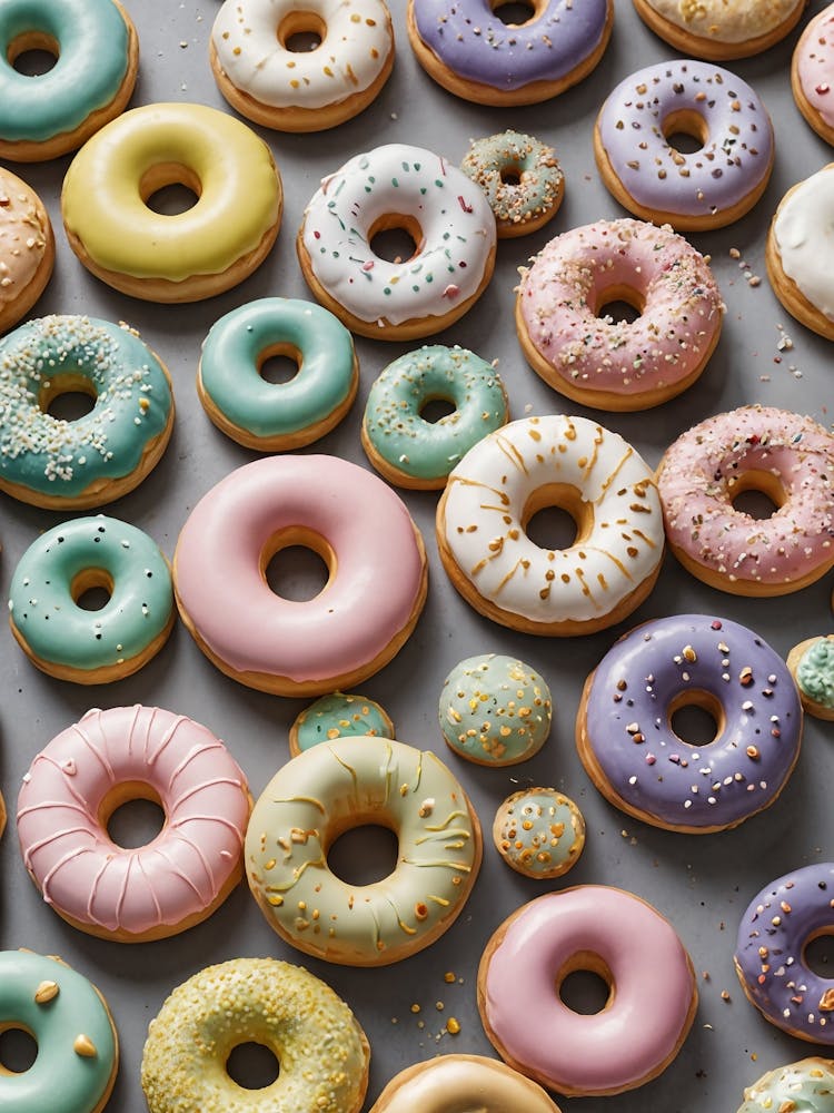 Colourful Pastel Donuts