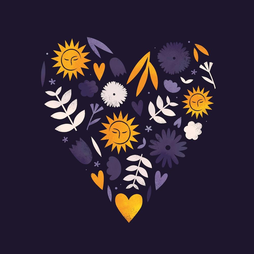 Sunshine And Flowers Square