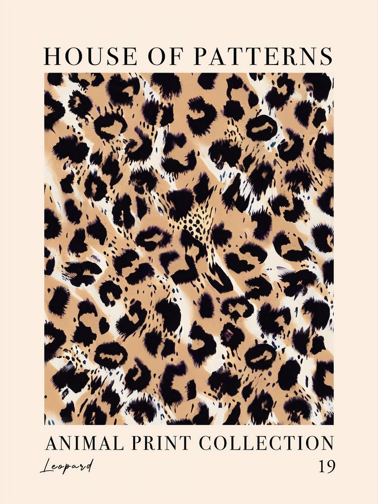 House Of Patterns Motif Imprimé Animal Léopard 4