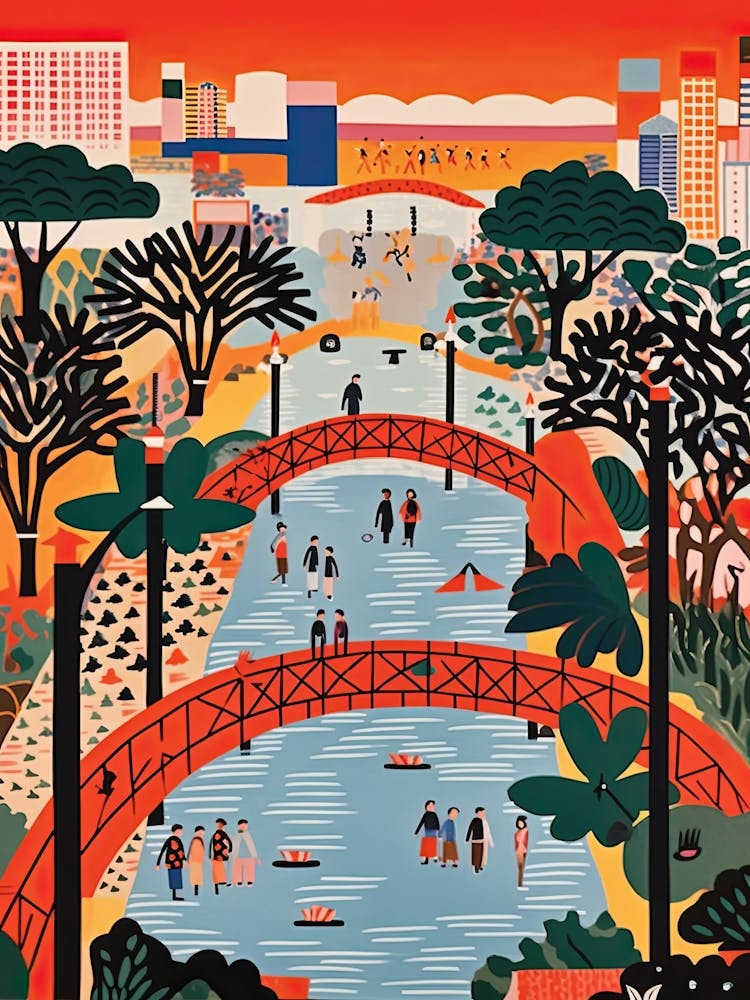 Nanpu Bridge Shangai Colourful 2