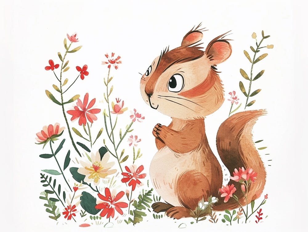 Little Floral Chipmunk 4