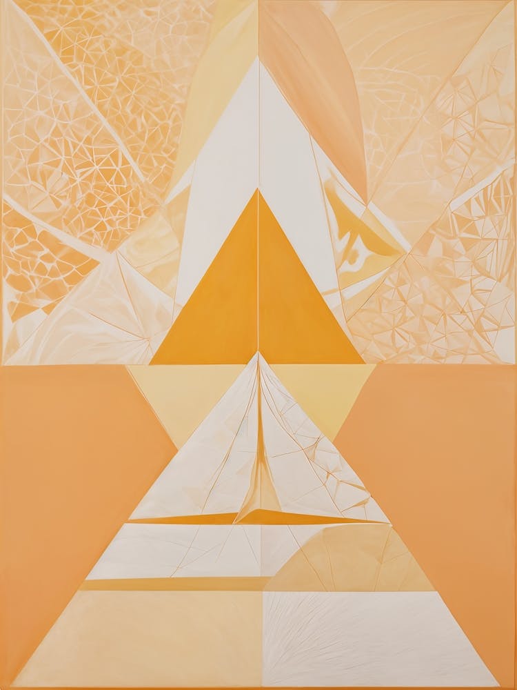 Abstract Orange Triangles no2