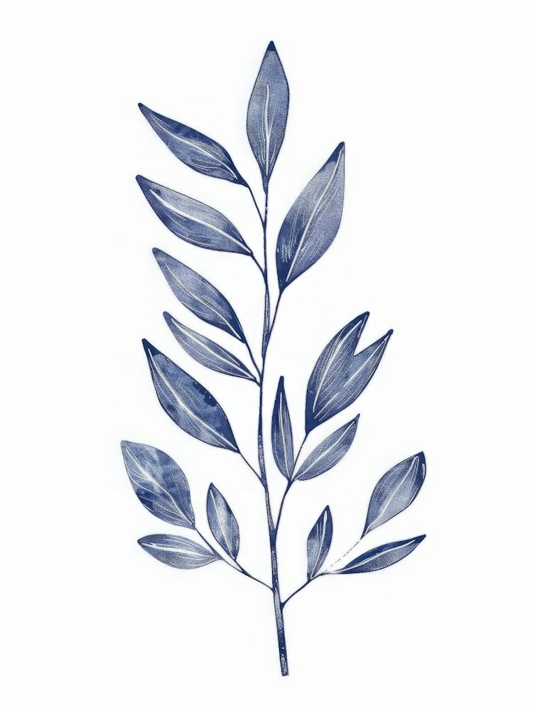 Blaues Blatt 6