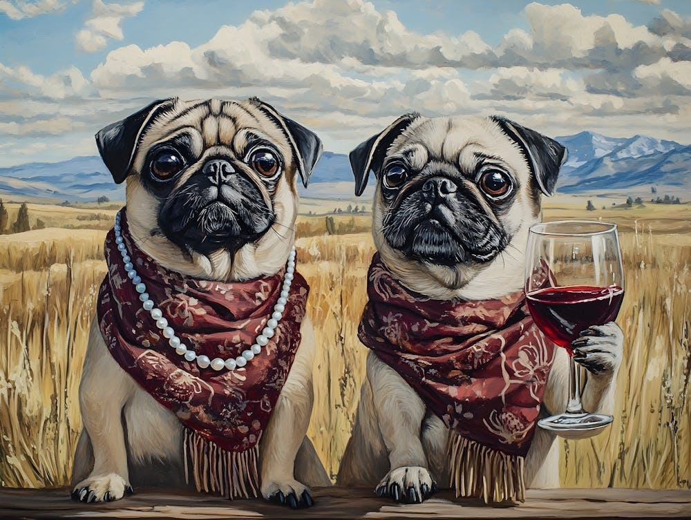 Classy Pugs On The Ranch 4