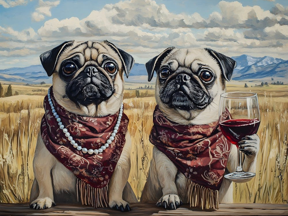 Classy Pugs On The Ranch 4