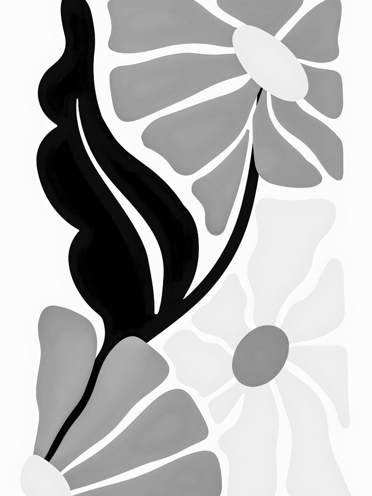 Black And White Flowers 135