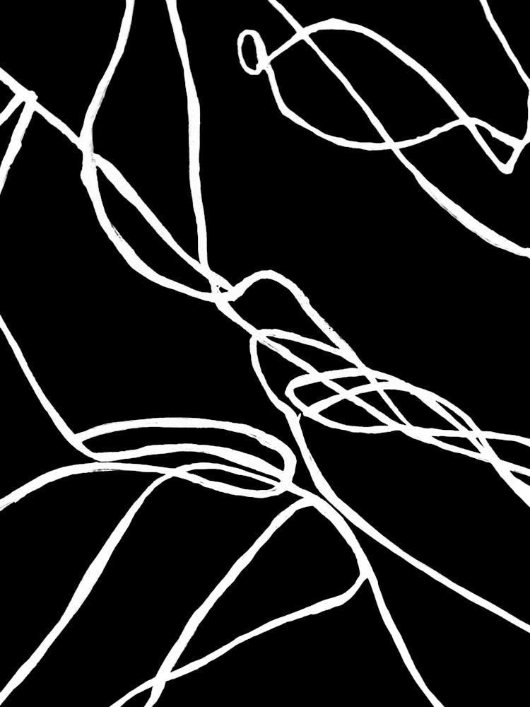 Abstract Lines On A Black Background