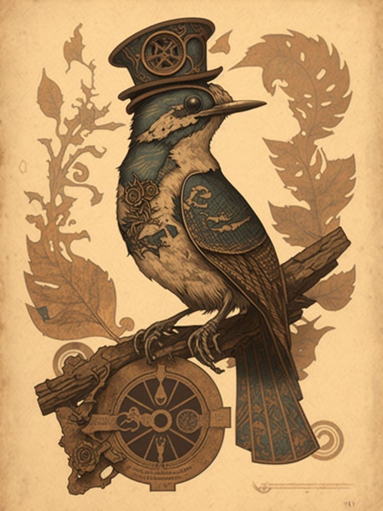 Steampunk Bird 3