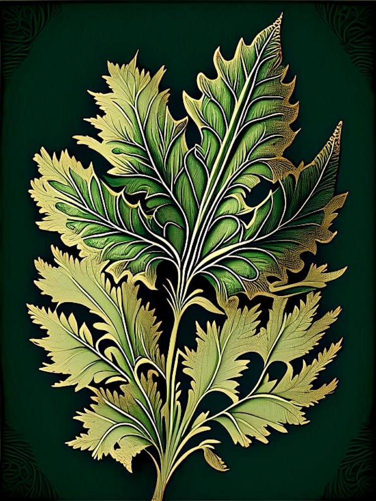 Tamarack Leaf Vintage Botanical 1