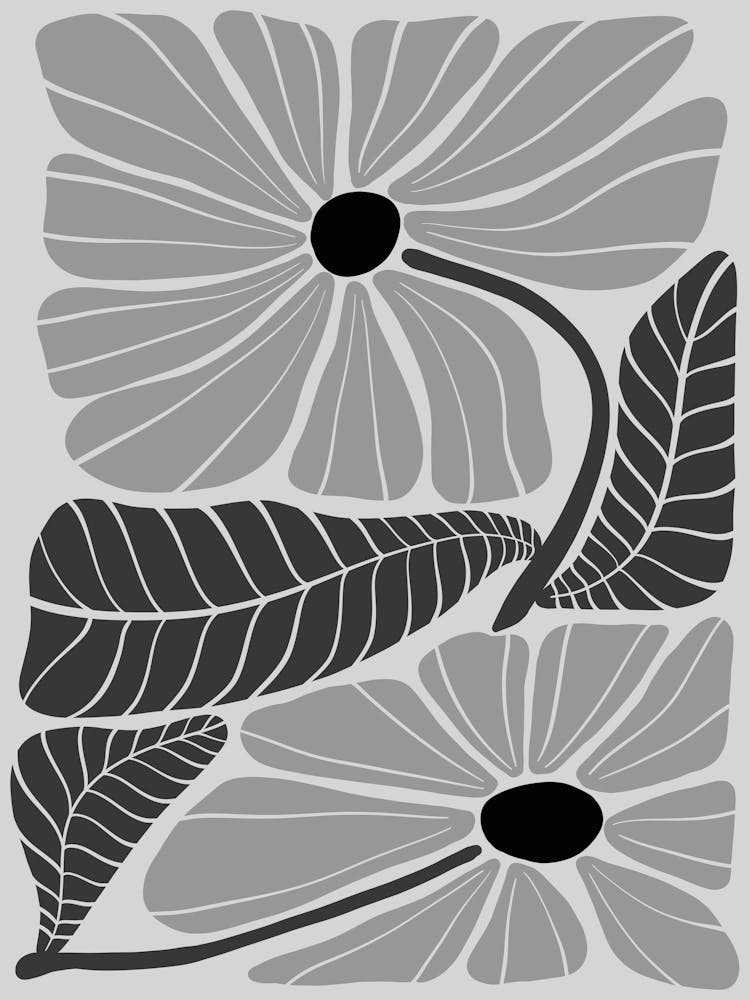 Black And White Flowers 100