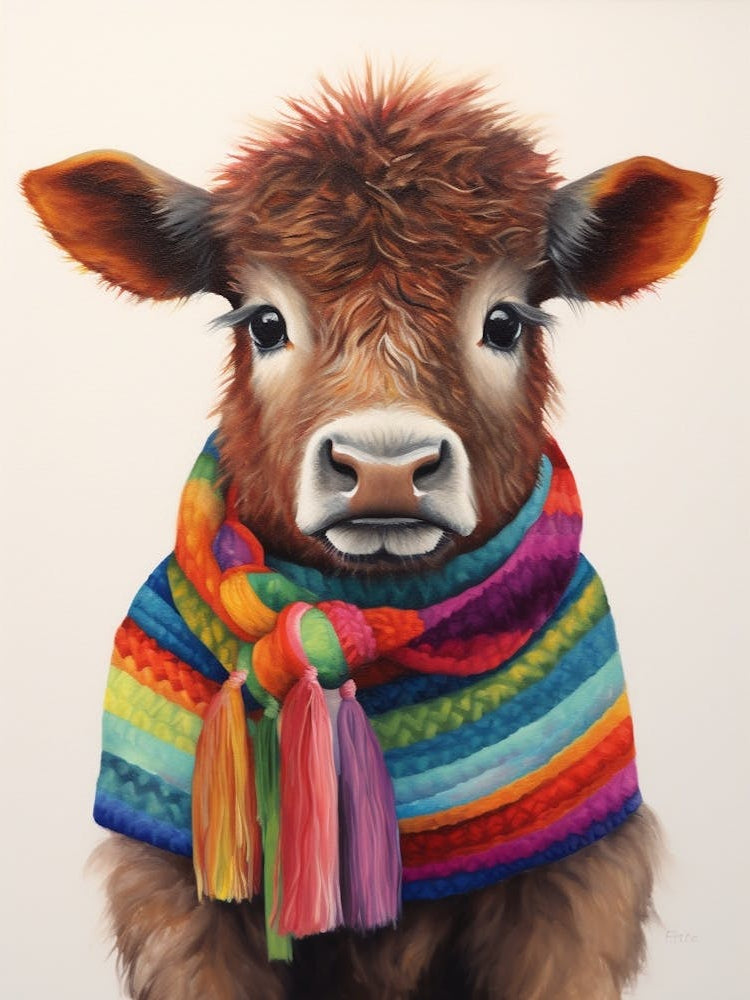 Baby Animal Wearing Sweater Bison 2