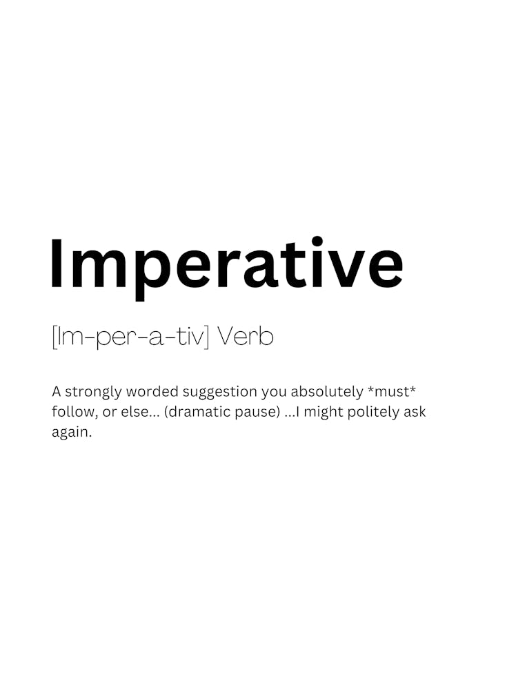 Imperative Definition Meaning 1
