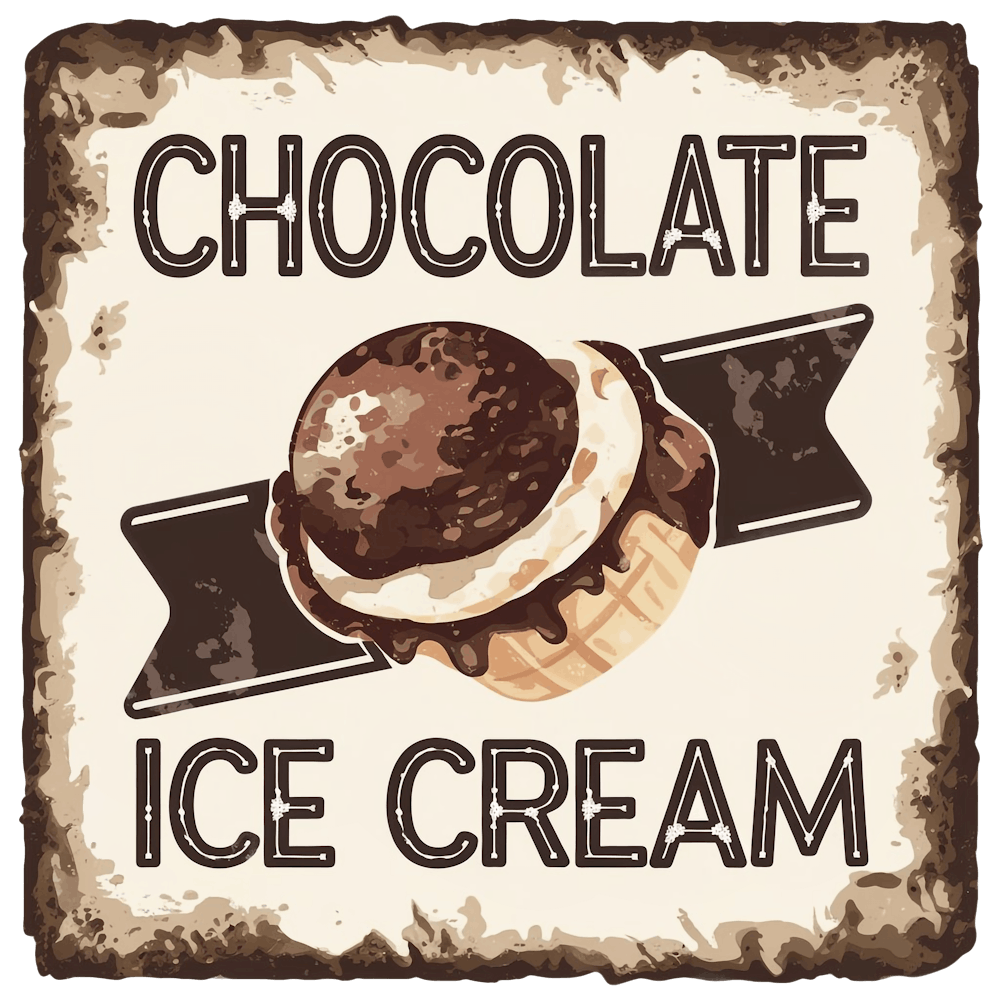Chocolate Ice Cream Sign 1