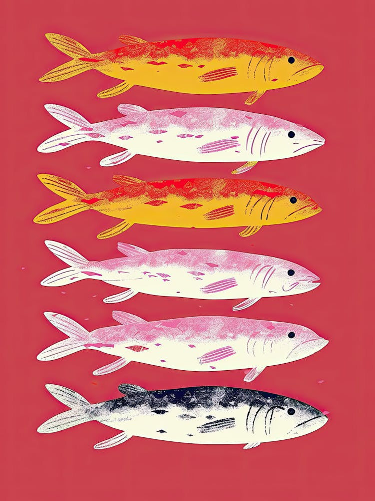 The Blue Horizon Fish Poster