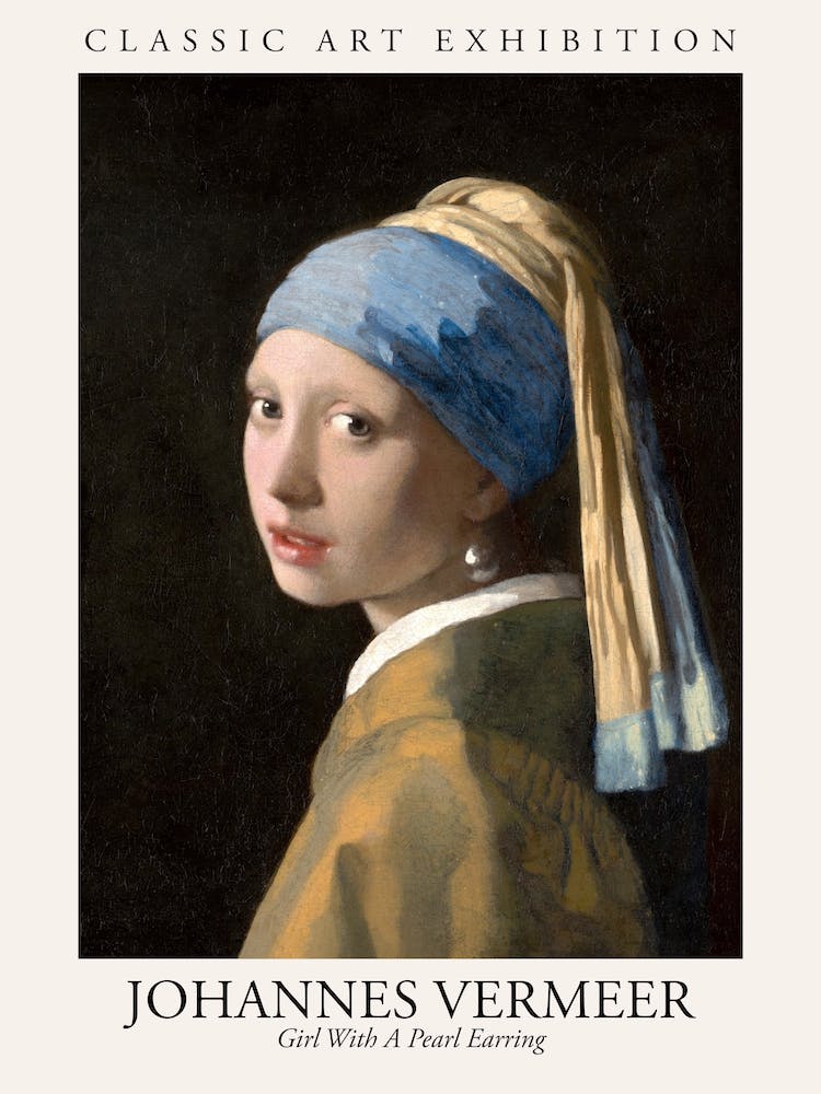 Girl With A Pearl Earring, Johannes Vermeer Poster