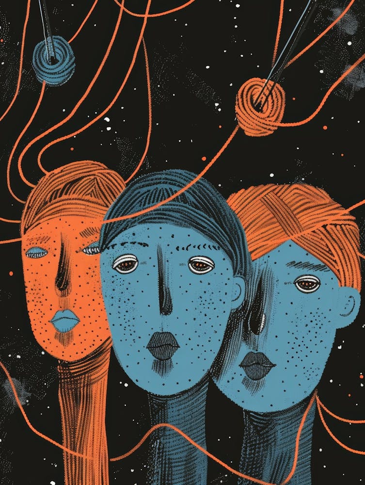 Three People In Space