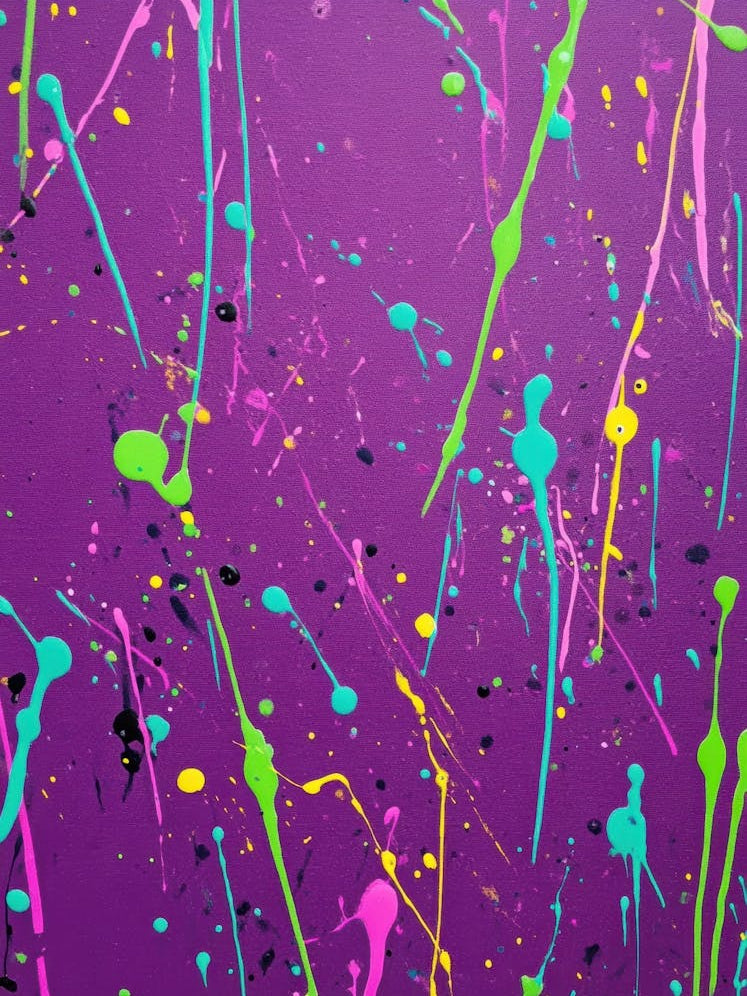 Purple Splatters