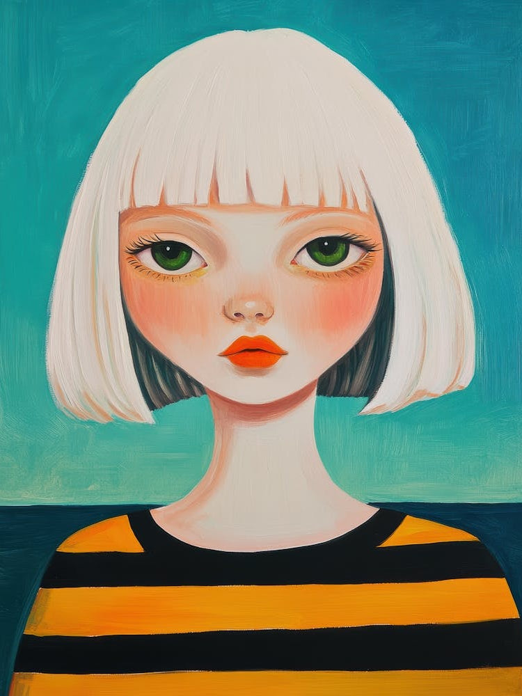 Girl With White Hair 5