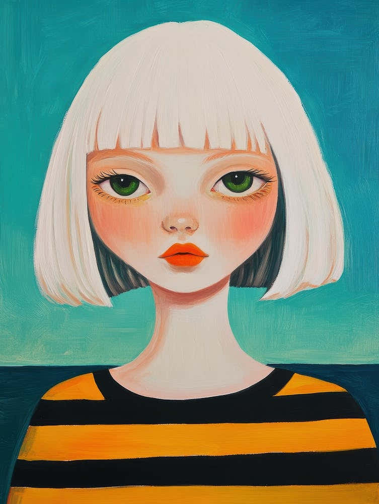 Girl With White Hair 5