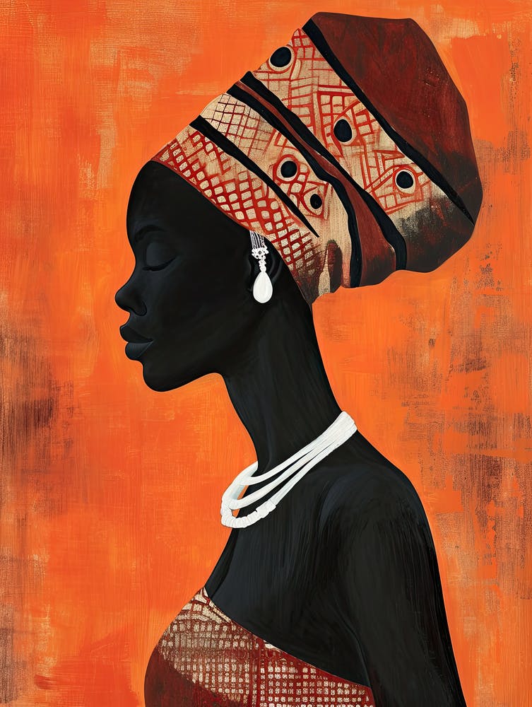 African Woman 93, Africa, Boho