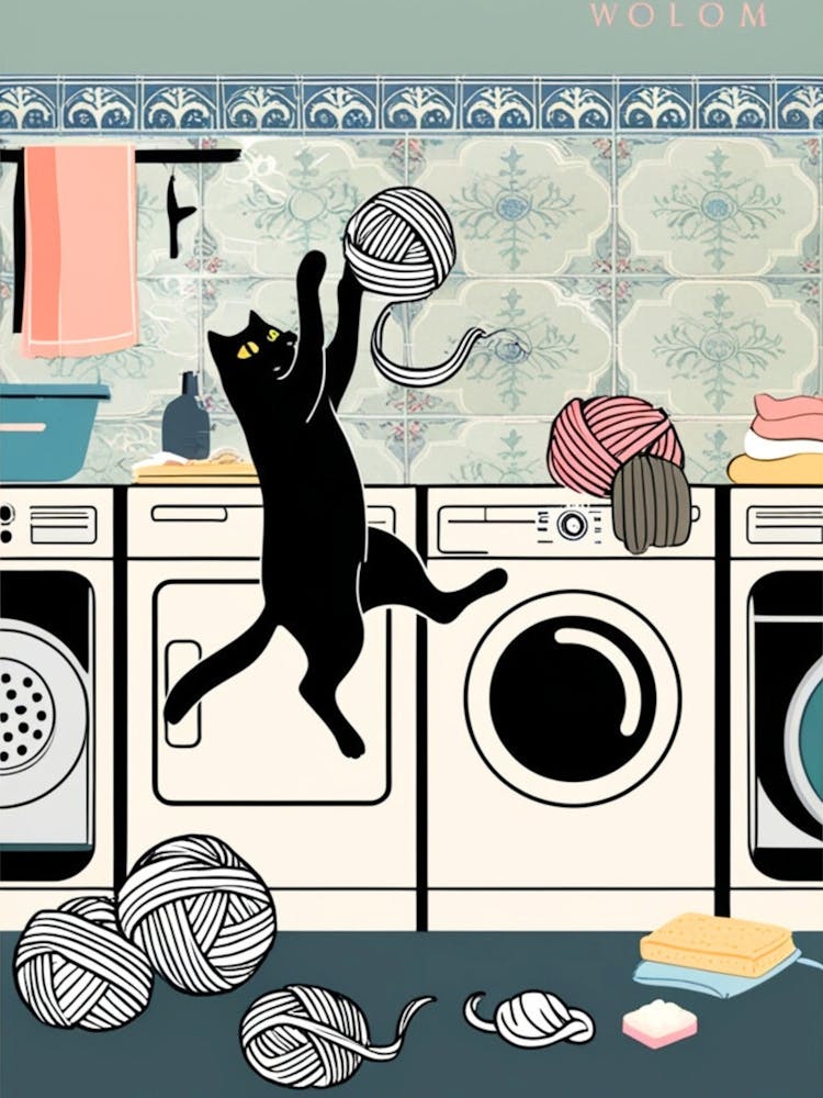 Cat In The Washing Machine 1
