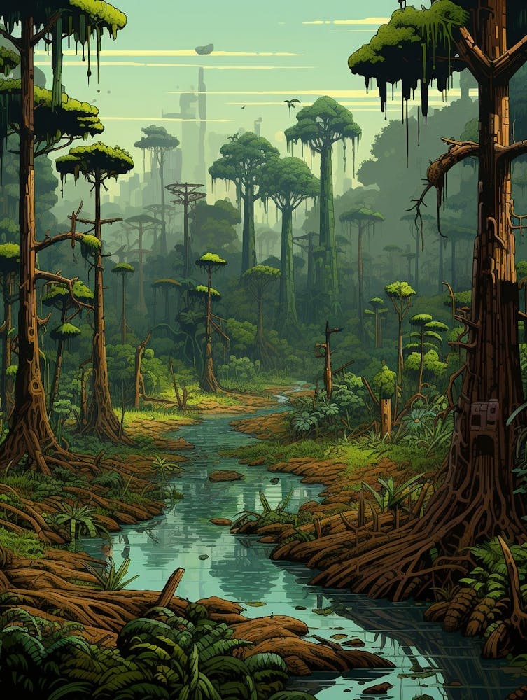 Congo Basin Pixel Art 3