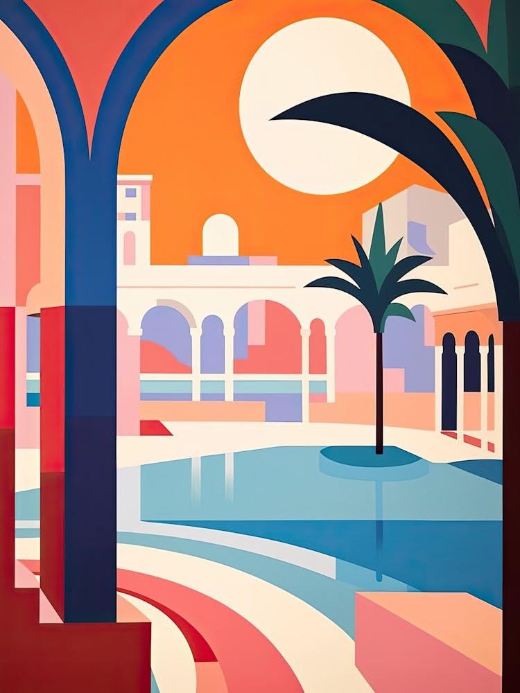 Bondi Beach, Australia, Bold Outlines 2