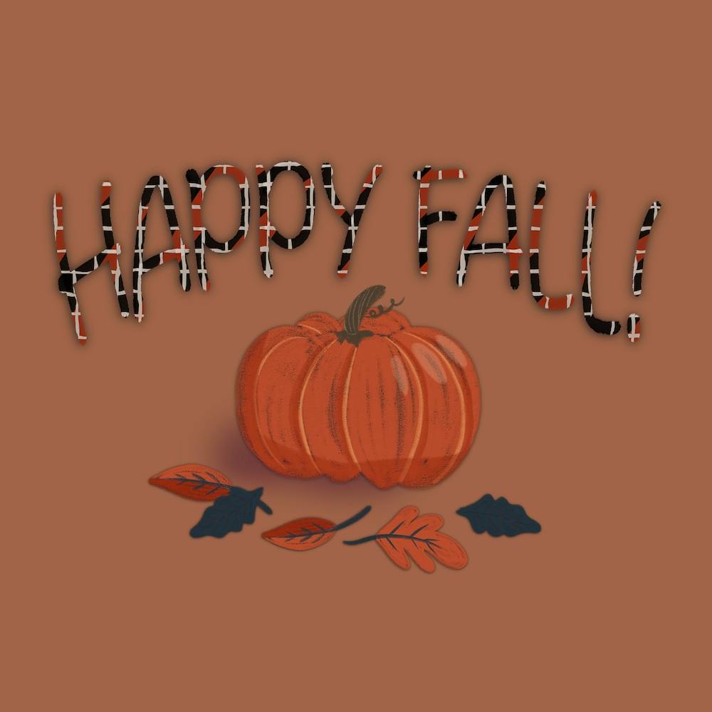 Happy Fall On Brown