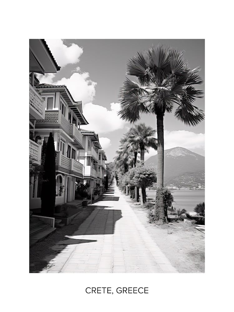 Poster Of Fethiye, Turkey, Photography In Black And White 4
