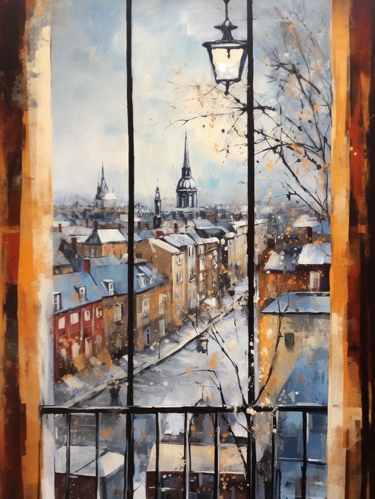 Winter Cityscape Copenhagen Denmark 1