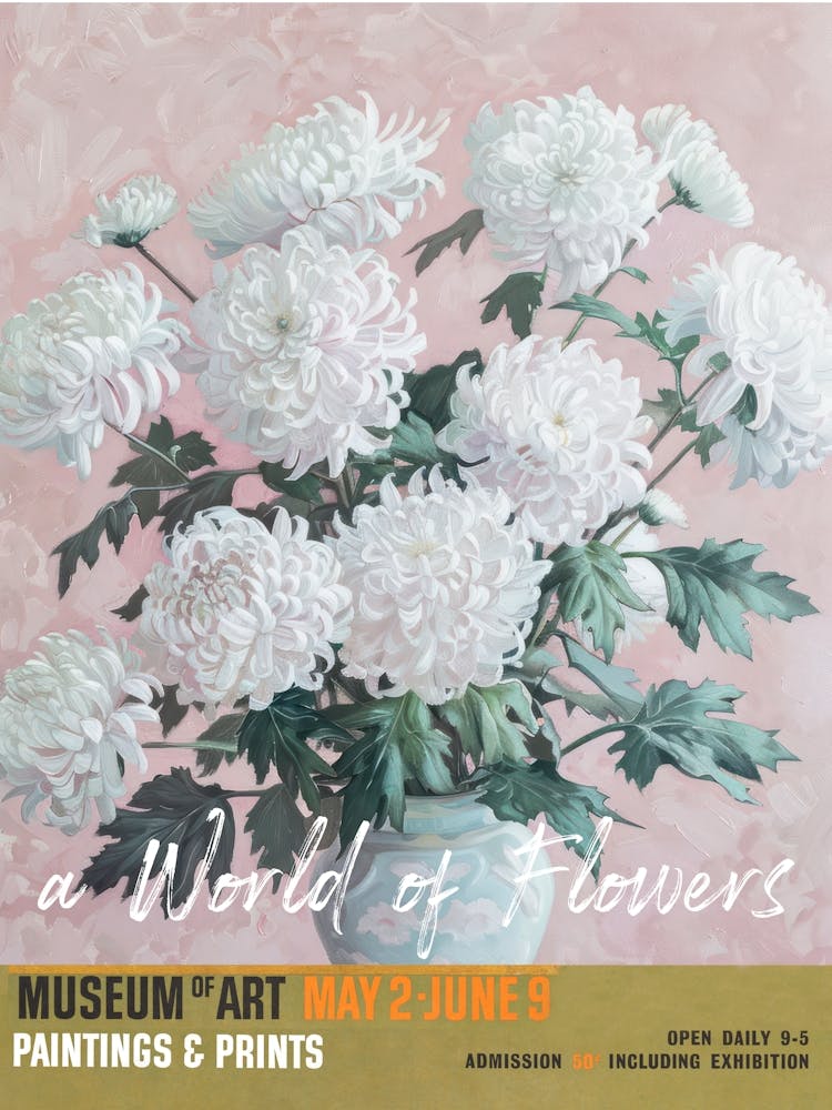 A World Of Flowers, Van Gogh Exhibition Chrysanthemum 4