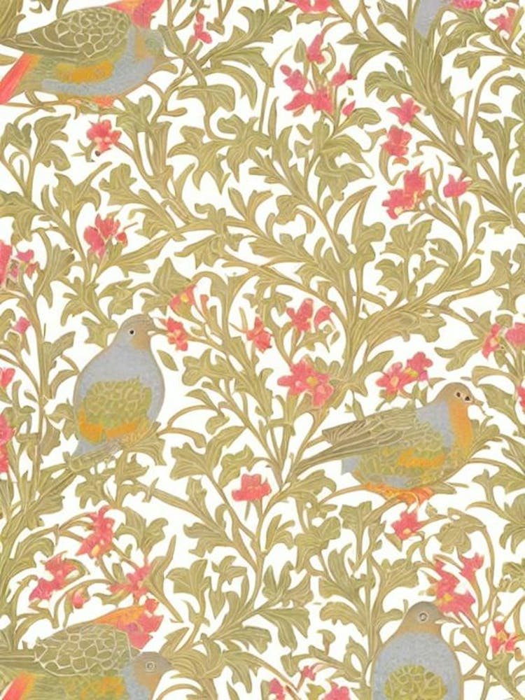 Pigeon 2 William Morris Style Bird