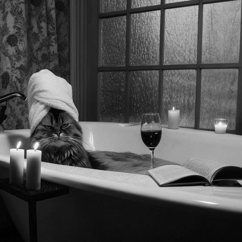 Cat In Bath