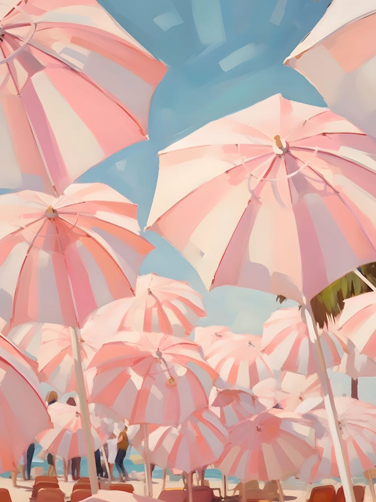 Pink Umbrellas 2