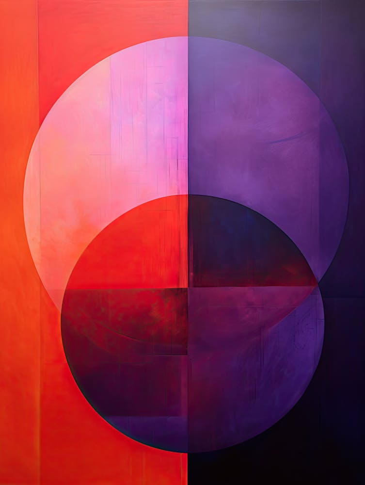 Bauhaus Nebula: Purple Celestial Allegory