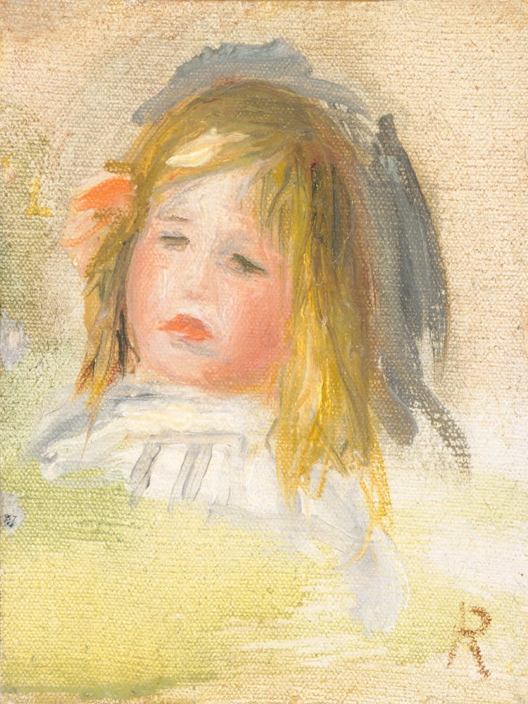 Child With Blond Hairm, Pierre Auguste Renoir
