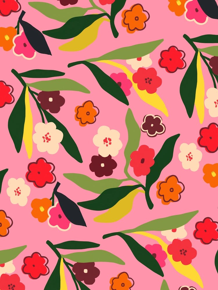 Retro Floral Fields