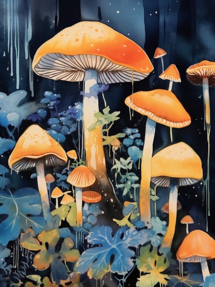 Mushroom Watercolour 8