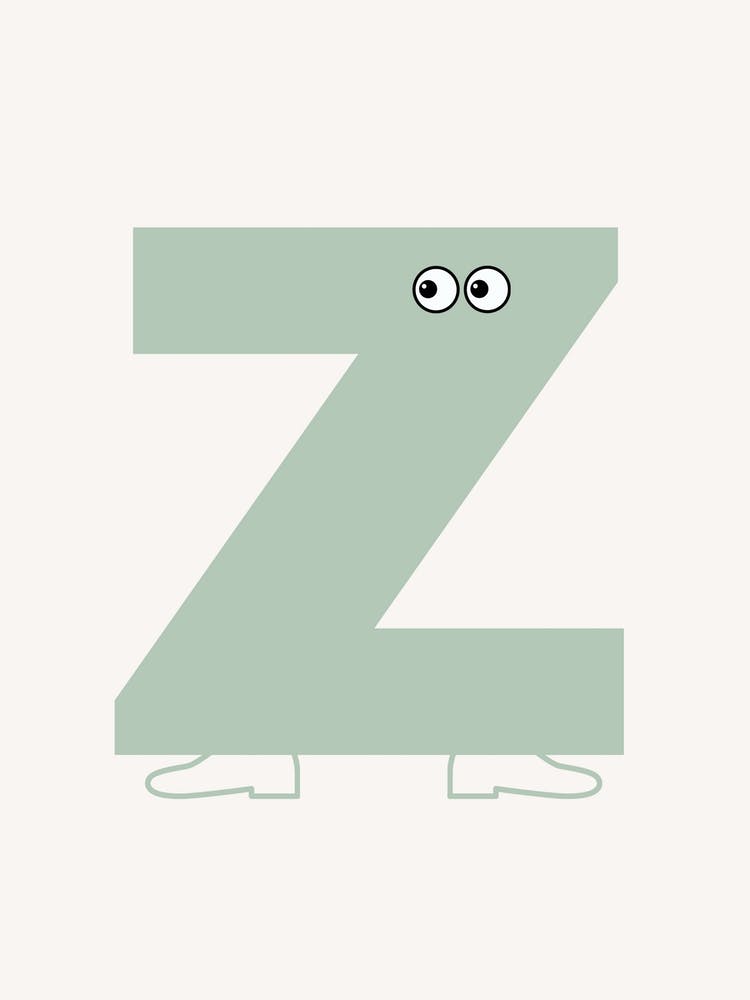 Alphabet Poster Z