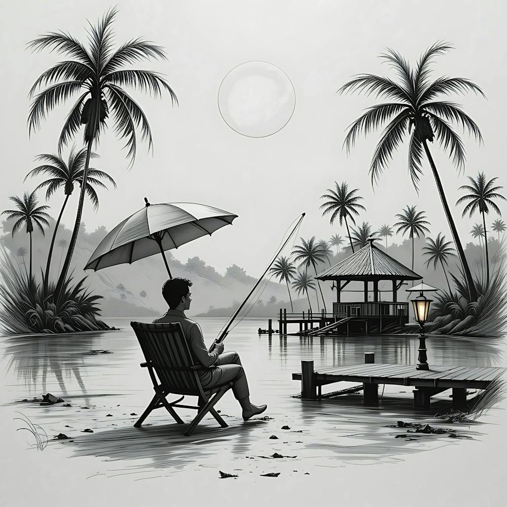 Day At The Beach Painting 1