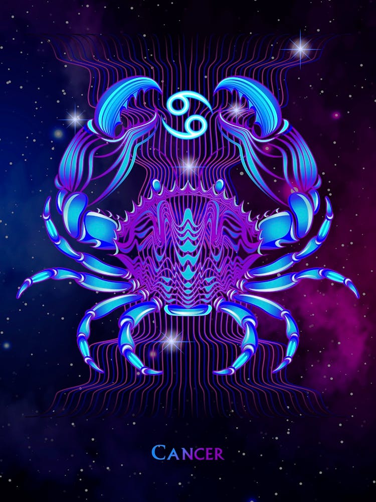 Cancer Zodiac Sign — Zodiac neon signs