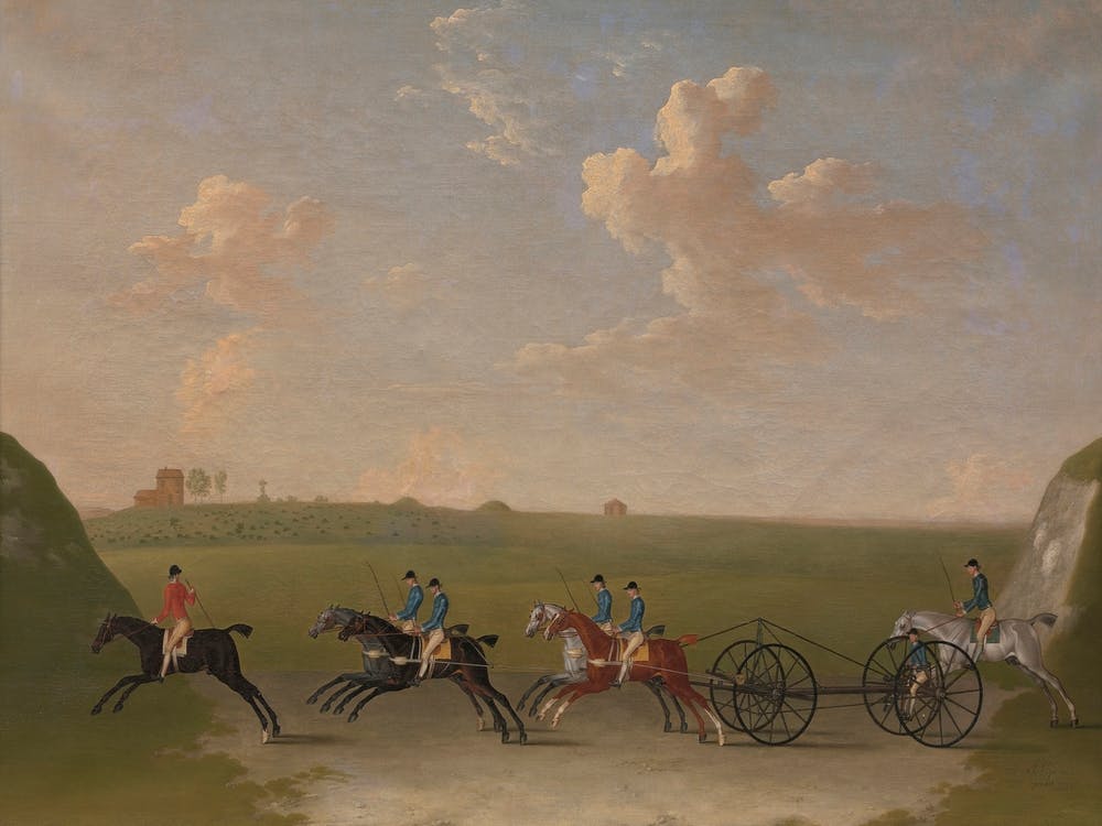 The Chaise Match Run On Newmarket Heath On Wednesday The 29th Of August, (1750), James Heath