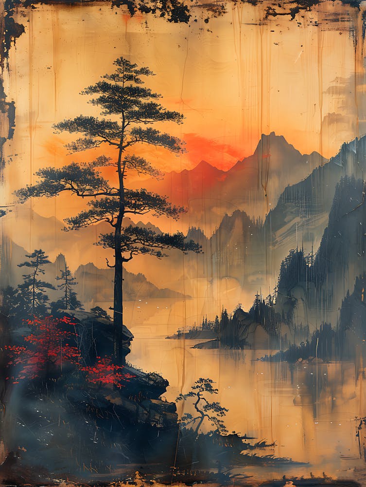 Antique Chinese Landscape Painting Art 7
