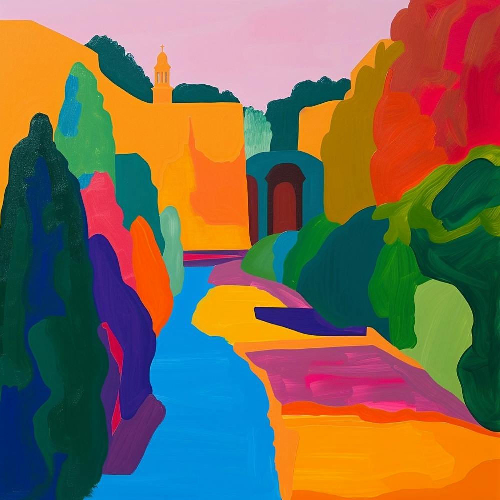 Abstract Park Collection Schnbrunn Palace Gardens Vienna 2