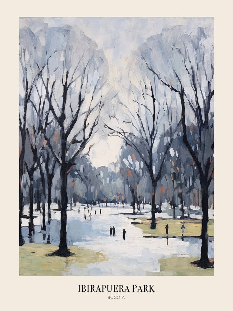 Winter City Park Poster Ibirapuera Park Bogota 2