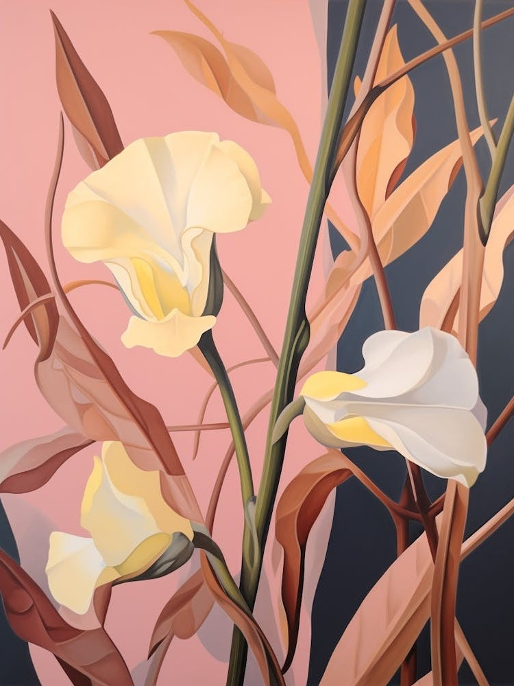 Sweet Pea 2 Flower Painting