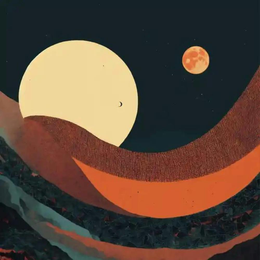 Mond und Sterne 1