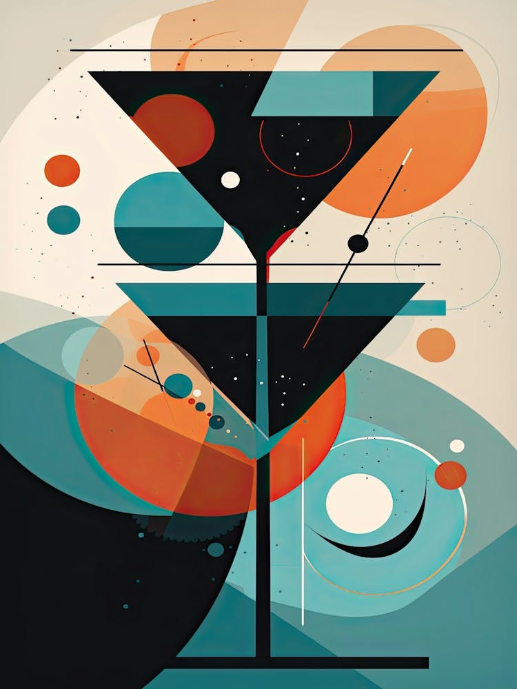 Martini Cocktail Mid Century Modern 4