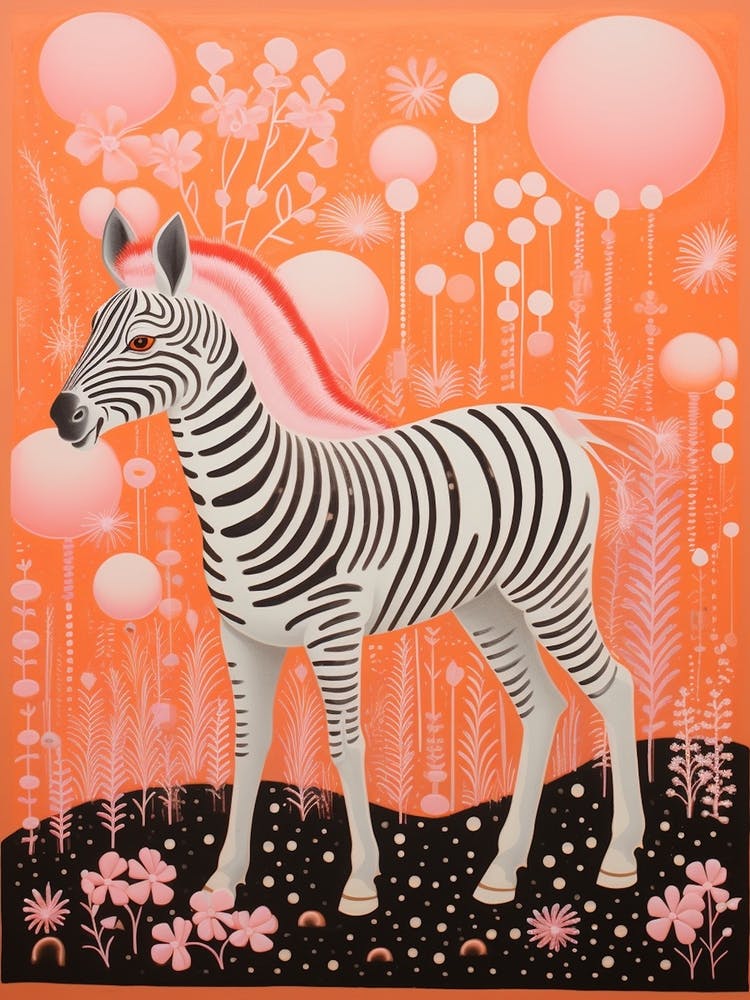 Orange Zebra Calf
