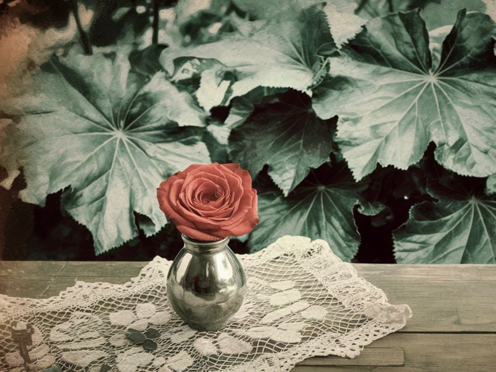 Rose On A Table